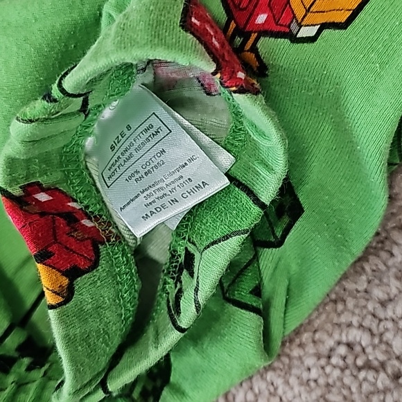 minecraft pajamas size 8 BUNDLE ONLY - Picture 3 of 4